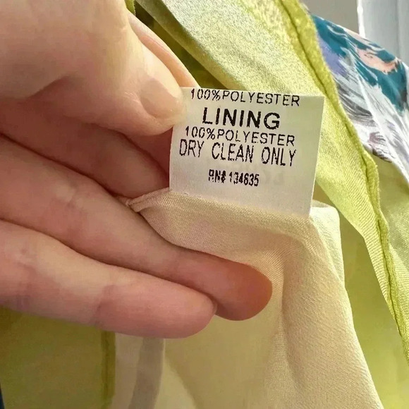 Minuet Floral Sweetheart Fit and Flare Dress, Blue/Green/Purple, Size Medium - Picture 11 of 16